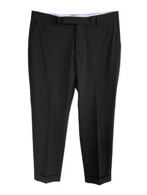Polo Ralph Lauren Pant Men's 40"x32" Performance Suit Trouser Solid Black NEW